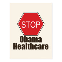 Stop Obama Healthcare Postcard