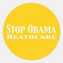 Stop Obama Healthcare Stickers