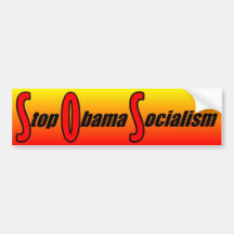 Stop Obama Socialism Bumper Sticker
