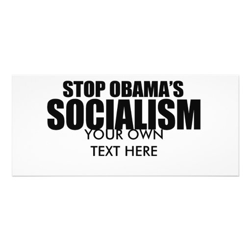 STOP OBAMA SOCIALISM RACK CARDS