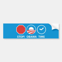 Stop! Obama Time Bumper Sticker