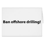 stop offshore drilling greeting card