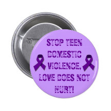 STOP TEEN DOMESTIC VIOLENCE... BUTTON
