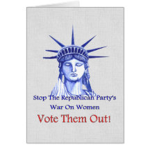 Stop The War On Women Greeting Card