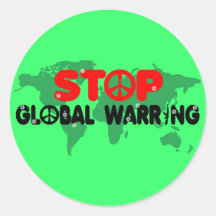 Stop War-Peace sign Round Sticker