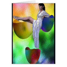STRANGE EGG GREETING CARD