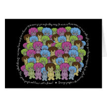 Strange People Greeting Card