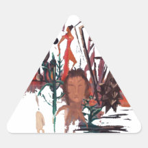 "Strange Time" Triangle Sticker
