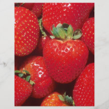 Strawberries Close-Up Personalised Flyer