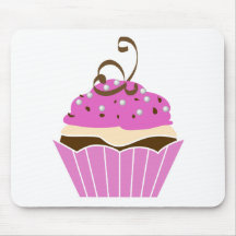 Strawberry and Chocolate Cupcake Mousemat