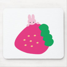 Strawberry Bunny Mousepad