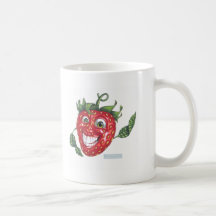 strawberry coffee mug