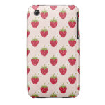 Strawberry iPhone 3 Case Mate Cover Pink