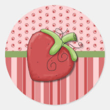 Strawberry Notecards, Postage and Stickers
