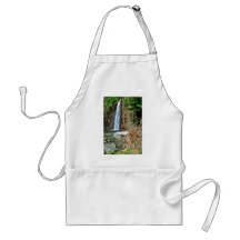Stream Waterfall Into Pool Apron
