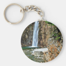 Stream Waterfall Into Pool Keychains