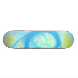 Streams of Joy – Cosmic Aqua & Lemon Skate Board Decks