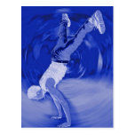 Street Dancing - in Blue Postcards