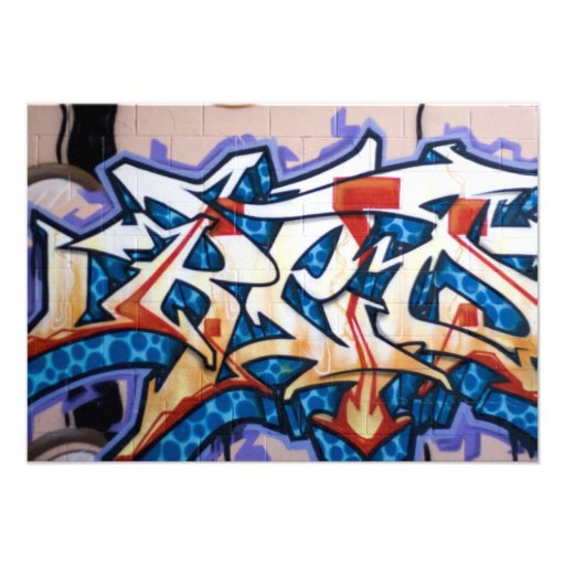 Street Graffiti Art Personalised Announcements