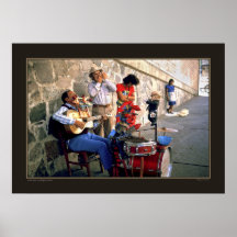 Street Music - Guadalajuara, Mexico Poster
