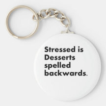 Stressed Desserts Keychain