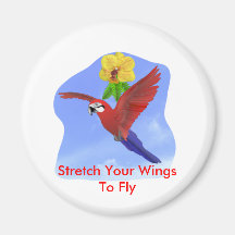 Stretch Your Wings To Fly Magnet