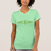 "Strike" Green Pinstripe T-Shirt