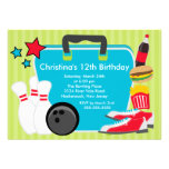 Strike up Fun Bowling Birthday Party Invitation