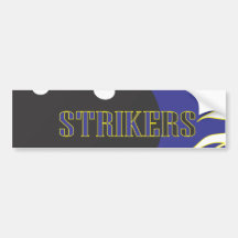 Strikers Blue Bumper Stickers