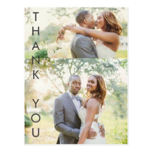 Striking Thank You Postcard