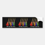 String Dynasty Electric Guitar Bumper Stickers
