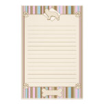 Striped Cavalier King Charles Spaniel Stationery