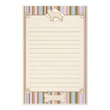 Striped Cavalier King Charles Spaniel Stationery