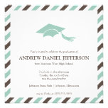 Striped Graduation Announcement Template