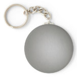 Striped Silver Brushed Aluminium keychains