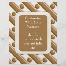 Stripes and Dots - Milk and White Chocolate Custom Flyer