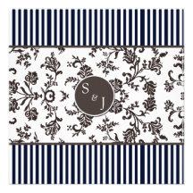 Stripes and Patterned Save the date invites