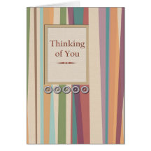Stripes and Rivets Thinking of You Card