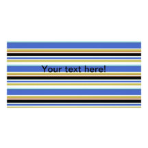 Stripes Personalised Photo Card