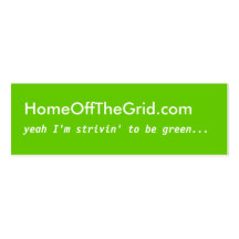 Strivin' to be Green - Profile Card Business Card Template