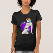 stroke purple t-shirt