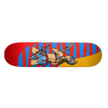 Strong Amazon Women Custom Skateboard
