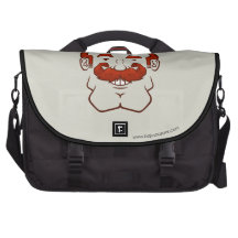 Strongstache (Balding, Red Hair) Laptop Bags