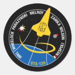 STS 120 Mission Patch Round Sticker