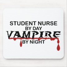 Student Nurse Vampire by Night Mouse Mat