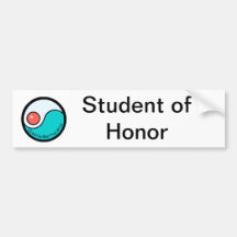 Student of Honour Bumper Sticker