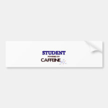 Student Powered by caffeine Bumper Stickers