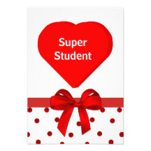 Student's Valentine Cards Custom Invites
