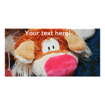 Stuffed toy photo card template