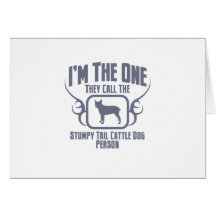 Stumpy Tail Cattle Dog Greeting Card